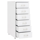 Mobile File Cabinet White 28x41x69 cm Metal 335916