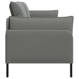 3-Seater Sofa 3-Seater Dark Grey 222 x 81 x 89 cm Velvet 42048643