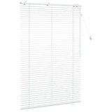 Venetian Blind White 120 x 160 cm 35 mm Solid Paulownia Wood 42015420