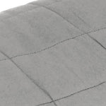 ZNTS Weighted Blanket Grey 155x220 cm 11 kg Fabric 350723