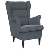Armchair Dark Grey Velvet 42012825