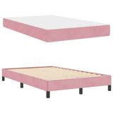 Box Spring Bed with Mattress Pink 120 x 220 cm Fabric 3398790