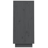 Console Cabinet Grey 60x34x75 cm Solid Wood Pine 813821