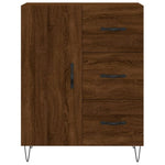 Highboard Brown Oak 69.5x34x180 cm Engineered Wood 3189444
