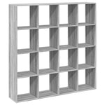 Book Cabinet Grey Sonoma 137.5x29x137.5 cm Engineered Wood 3310294