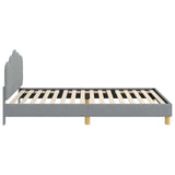 Children's Bed Frame with Headboard Light Grey 90 x 190 cm 42011054