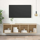 805492 Wall-mounted TV Cabinet Sonoma Oak 37x37x142,5 cm Engineered Wood