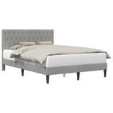 Bed Frame with Headboard Light Grey 180 x 200 cm Velvet 42027694