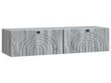 Wall-Mounted TV Cabinet Grey Sonoma 98 x 31 x 30 cm 898221