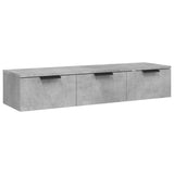 Wall Cabinet Concrete Grey 102x30x20 cm Engineered Wood 811407