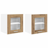 Hanging Cabinet Riga 2 pcs Artisan Oak 40 x 31 x 40 cm 884209