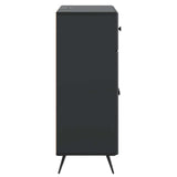 Sideboard with Drawer Black 66 x 34.5 x 90 cm Engineered Wood 895556