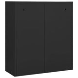 Office Cabinet Anthracite 90x40x102 cm Steel 336408