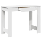 ZNTS Desk White 100x45x75 cm Engineered Wood 860427