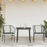 Garden Dining Set Black 3334485