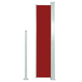 Patio Retractable Side Awning 140x300 cm Red 317877