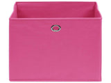 Storage Boxes 10 pcs Non-woven Fabric 28x28x28 cm Pink 325205