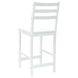 Dining Chairs 2 pcs White 40 x 47.5 x 99.5 cm Solid Rubber Wood 42020471