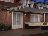 Manual Retractable Awning with LEDs Anthracite&White 500x300 cm 3310239