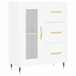 Highboard White 69.5x34x180 cm Engineered Wood 3189485