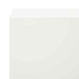 Garden Cover Profile 10 pcs 100 x 5 x 5 cm Steel White 8012994
