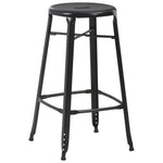 3 Piece Bar Set Steel Black 276845