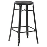Bar Stools 6 pcs Black Steel 3054559