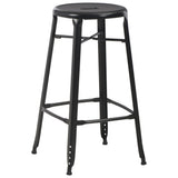 3 Piece Bar Set Steel Black 276845