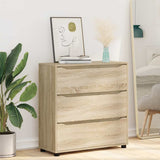 Storage Cabinet Sonoma Oak 80 x 31 x 81 cm Engineered Wood 888849