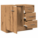 Sink Cabinet Artisian Oak 63x30x54 cm Engineered Wood 858324