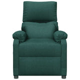 Massage Chair Dark Green Fabric 342464