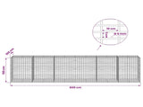 Gabion with 5 mm Wire and 5x10 cm Mesh 600x100x150 cm 3464862