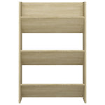 Wall Shoe Cabinets 2 pcs Sonoma Oak 60x18x90 cm Engineered Wood 806766