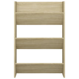 Wall Shoe Cabinets 2 pcs Sonoma Oak 60x18x90 cm Engineered Wood 806766