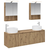 Bathroom Cabinet Set 5 pcs Artisan Oak Engineered Wood 3406566