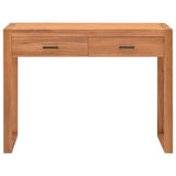 Desk with 2 Drawers 100x40x75 cm Teak Wood 325270