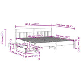 Bed Frame without Mattress Wax Brown 180x200 cm Super King Solid Wood Pine 3301859