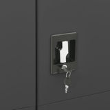 Locker Cabinet Anthracite Steel Locker Cabinet Rectangular 335973