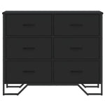 Chest of Drawers Black 91x35.5x74.5 cm Engineered wood 3295302