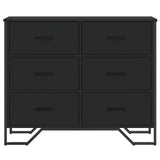 Chest of Drawers Black 91x35.5x74.5 cm Engineered wood 3295302