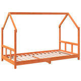 Kids Bed Frame Wax Brown 90x190 cm Solid Wood Pine 847137