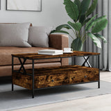 Coffee Table Smoked Oak 100x51x45 cm Engineered Wood 835301