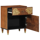 Bedside Cabinet with Door Honey Brown 50 x 33 x 60 cm 4018744