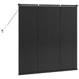 Venetian Blinds Black 130 x 125 cm Aluminium 42006127