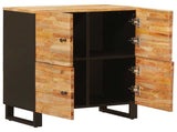 Side Cabinet with Door Brown 60 x 33 x 75 cm Solid Mango Wood 4018322