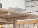 Solid Wood Folding Dining Table, Drop Leaf Table for 2-4 People, Rectangle Kitchen Table for Small T3398P342964