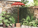 Balinese Parasol Red 125 x 125 x 260 cm Cotton and Wood 42006466