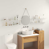 Floating Shelf Wall-mounted 4 pcs White 100 x 18 x 2.5 cm Steel 8004055
