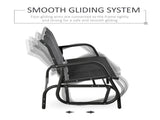3-Seat Glider Rocking Chair for 3 People Garden Bench Patio Furniture Metal Frame T3398P320367