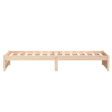 Bed Frame without Mattress Solid Wood 75x190 cm Small Single Small Single 814909